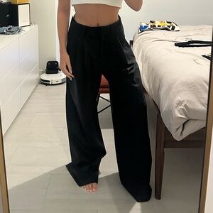 Black High Waist Flare Pants
